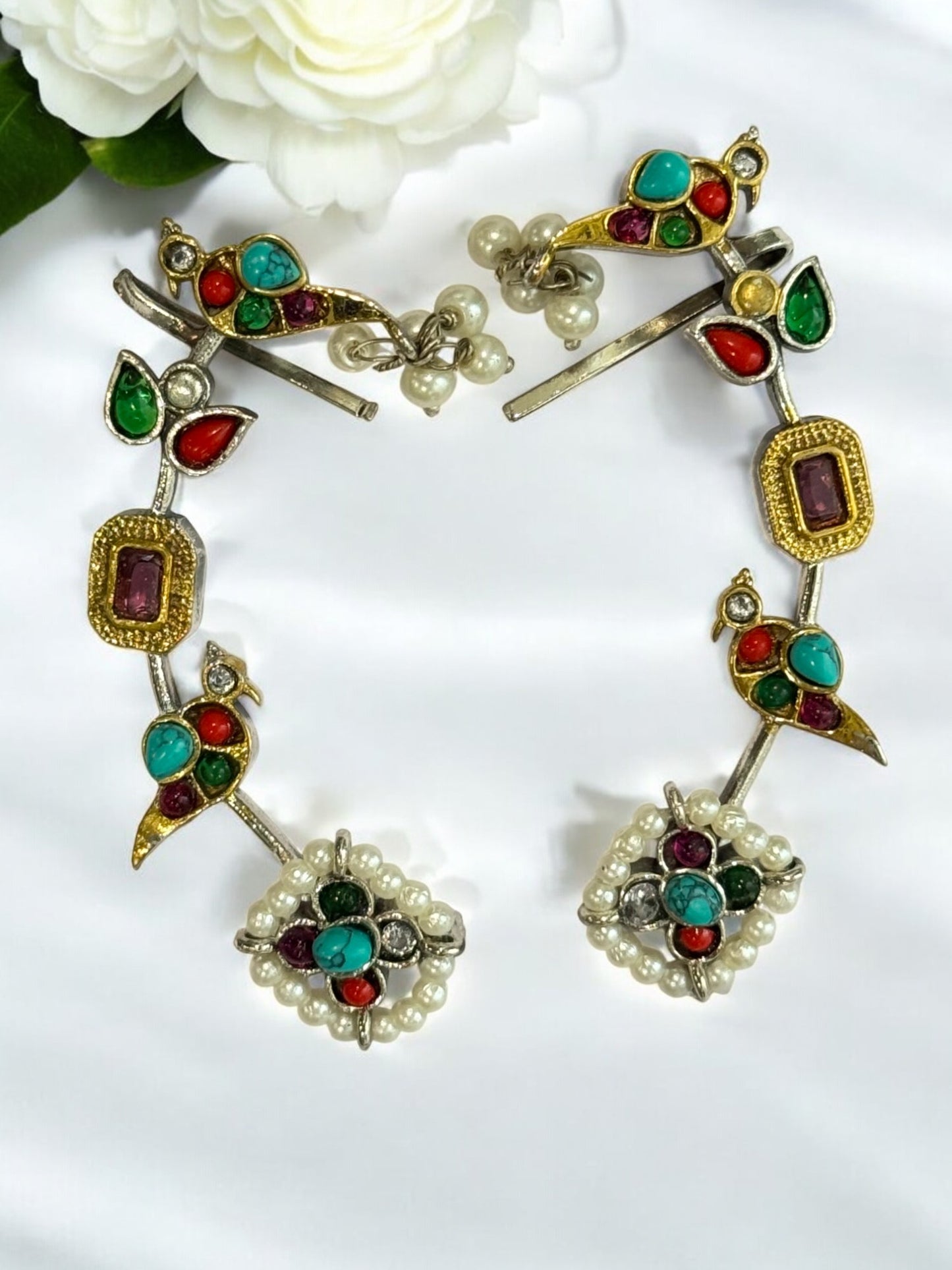 MULTI ZIVIKA GERMAN SILVER EAR CUFF