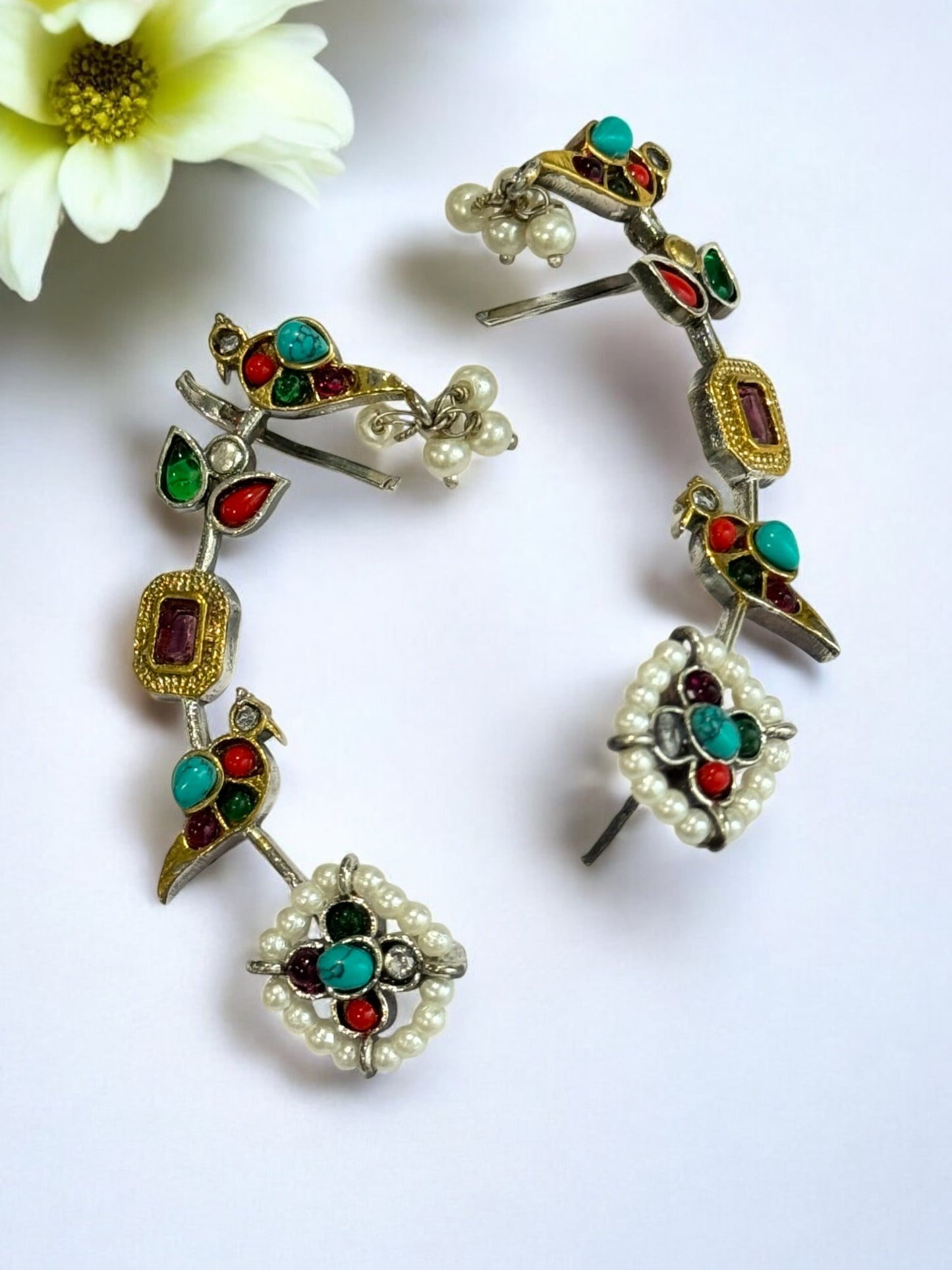 MULTI ZIVIKA GERMAN SILVER EAR CUFF