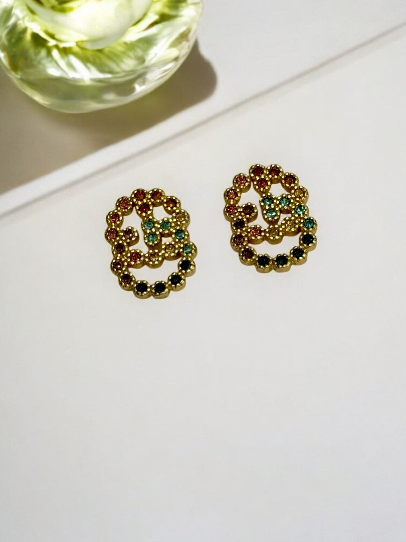 MULTI DIAMOND STUD CHRISTIAN DIOR BRAND