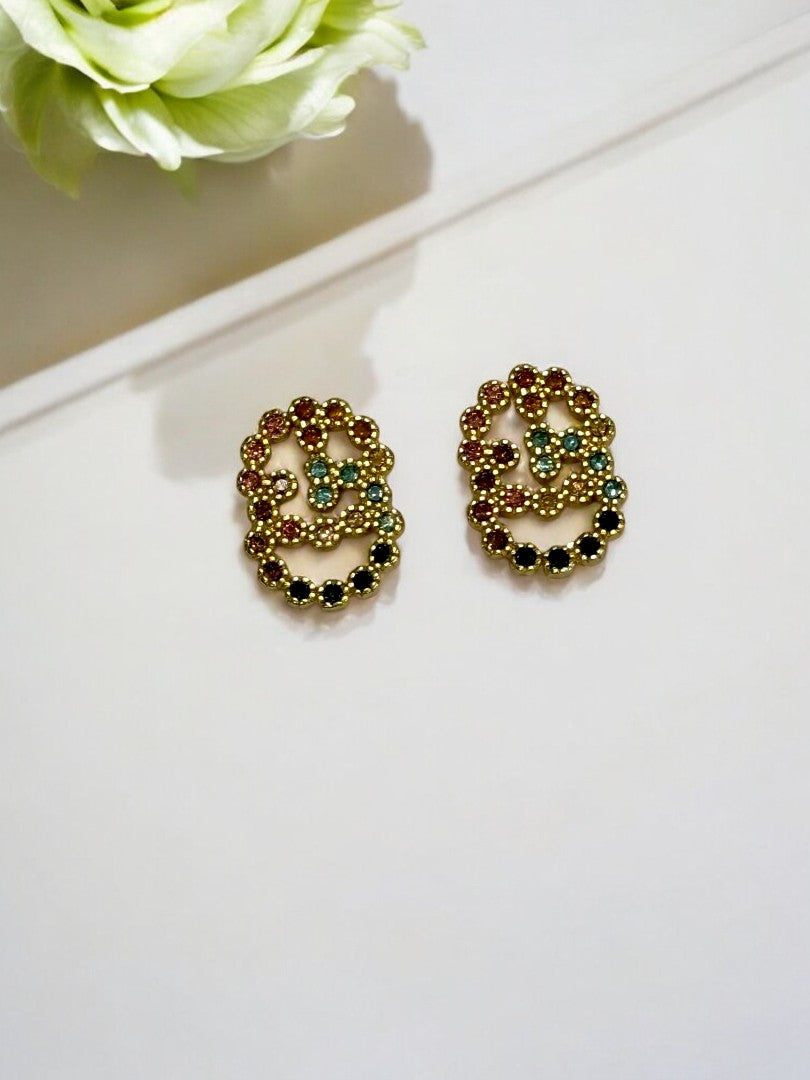 MULTI DIAMOND STUD CHRISTIAN DIOR BRAND