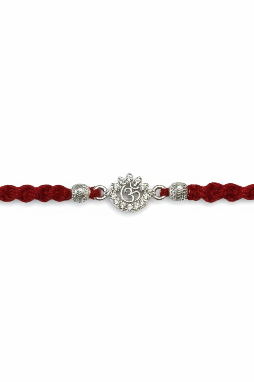 OM AARUSHI SILVER RAKHI