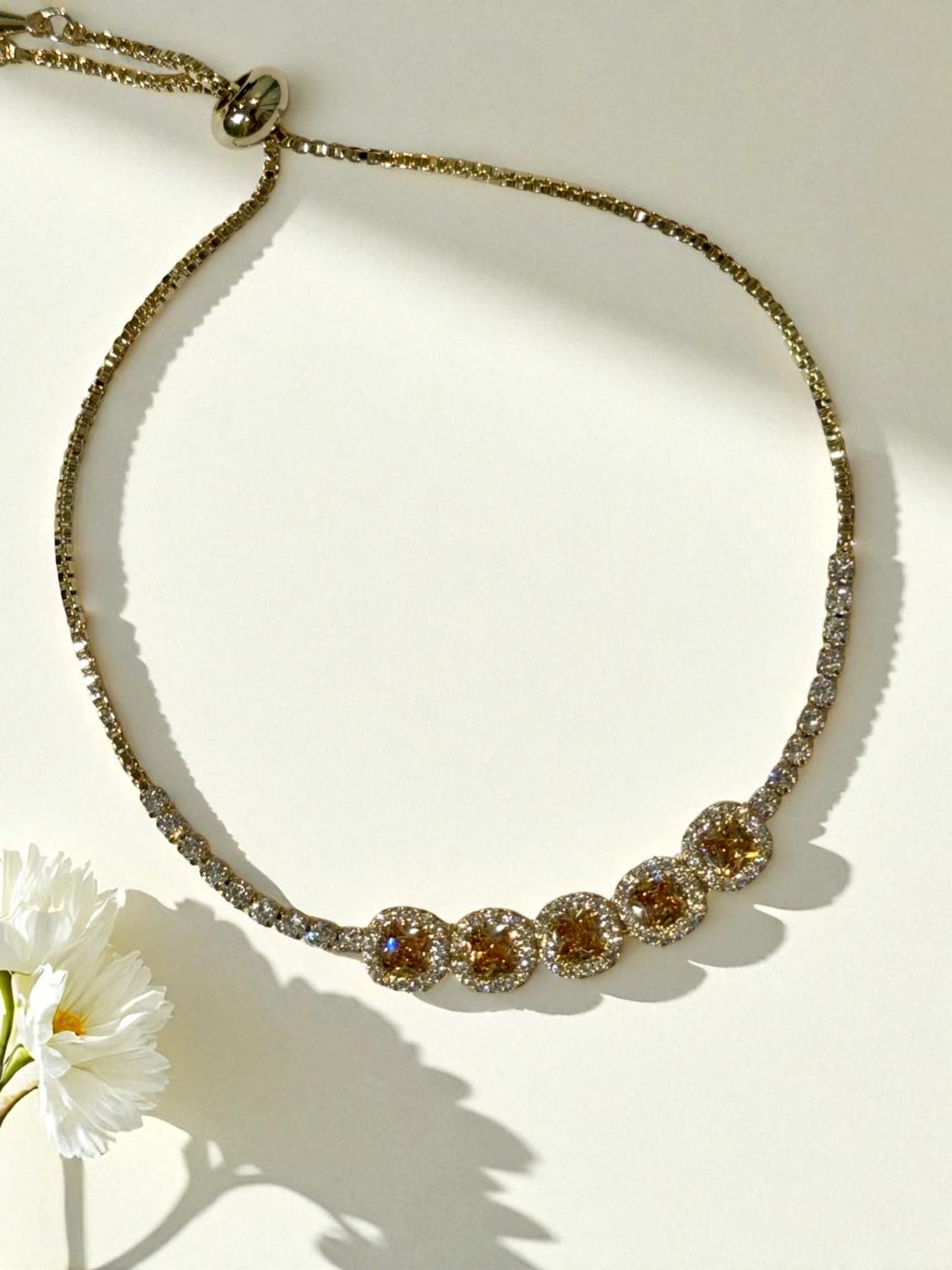 ORANGE DIAMOND BARCLAY BRACELET