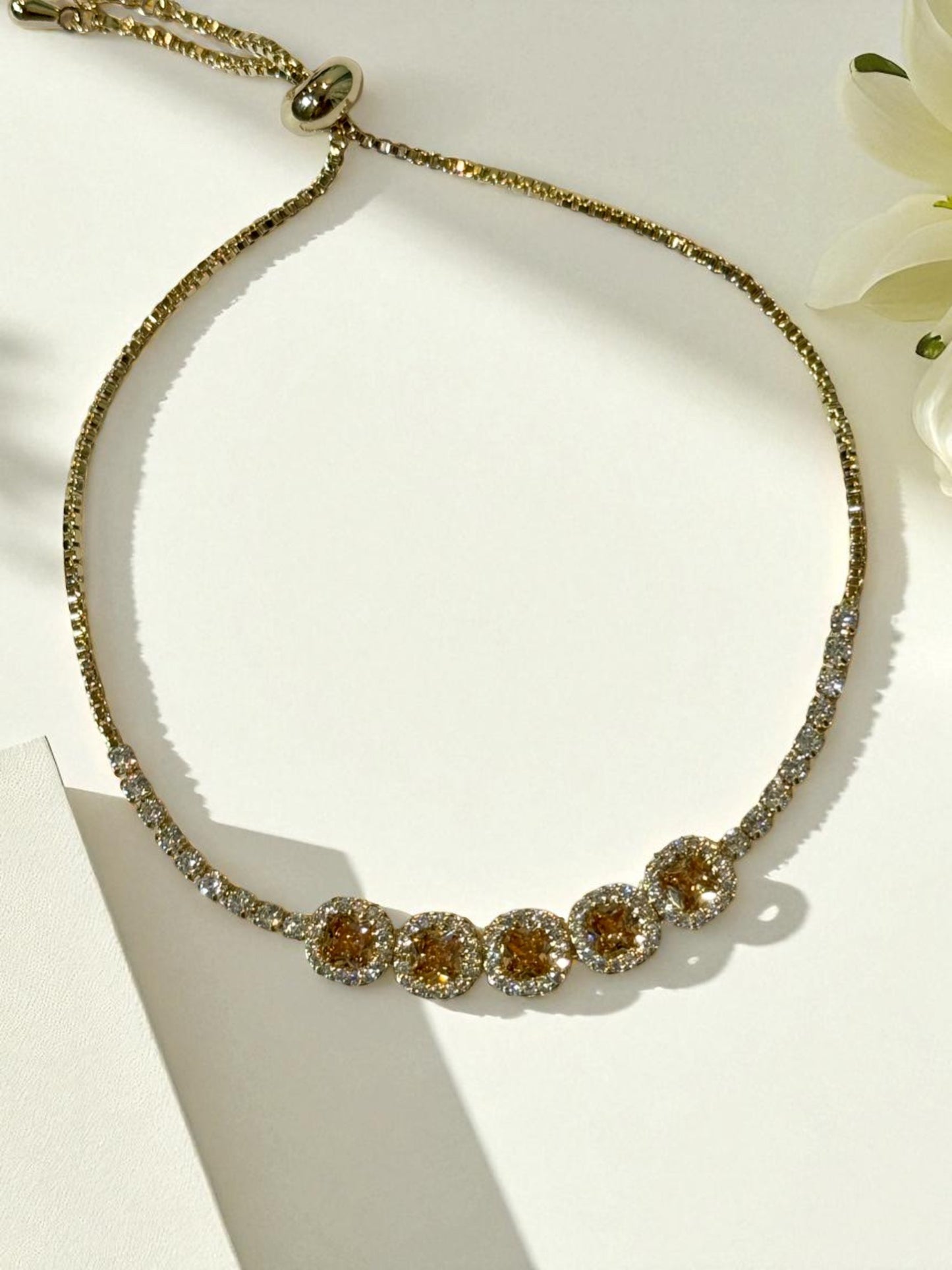 ORANGE DIAMOND BARCLAY BRACELET