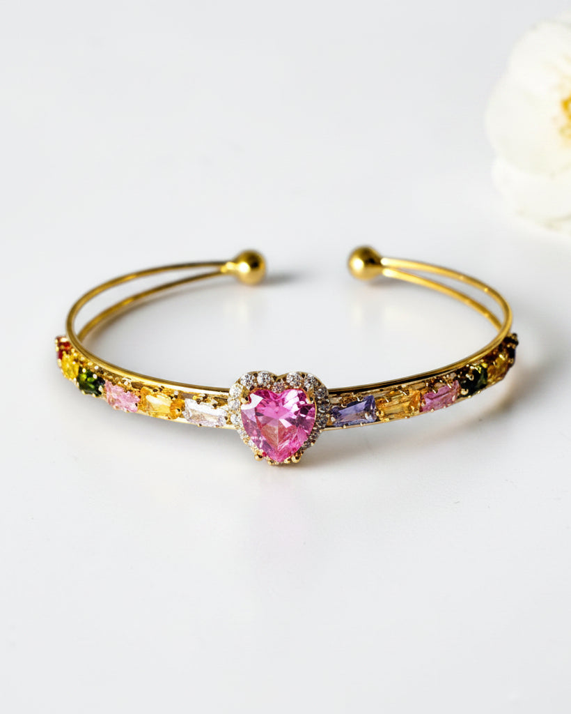 PINK DIAMOND HADLEY BRACELET (CUFF)