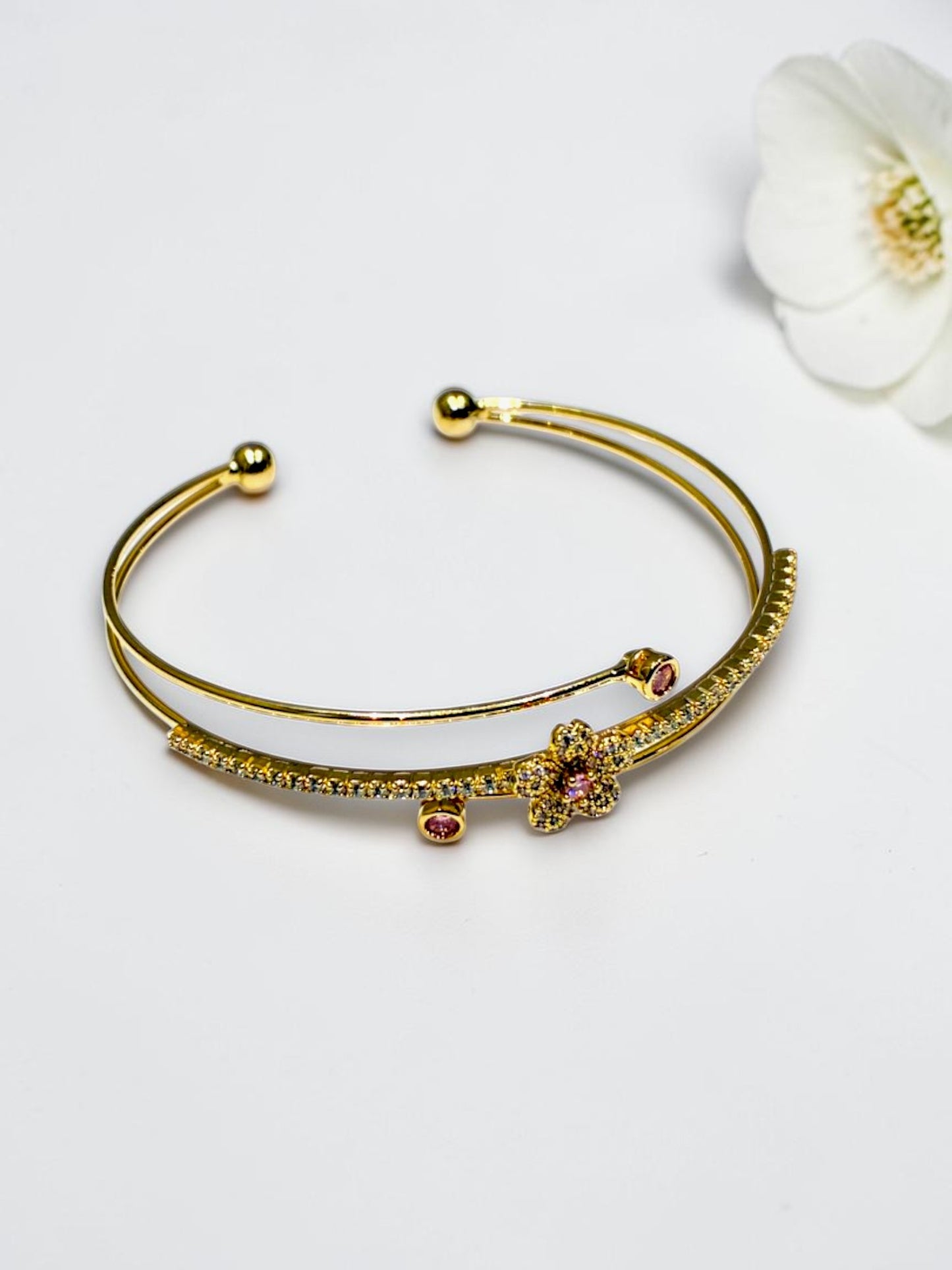PINK DIAMOND KISTHER BRACELET (CUFF)