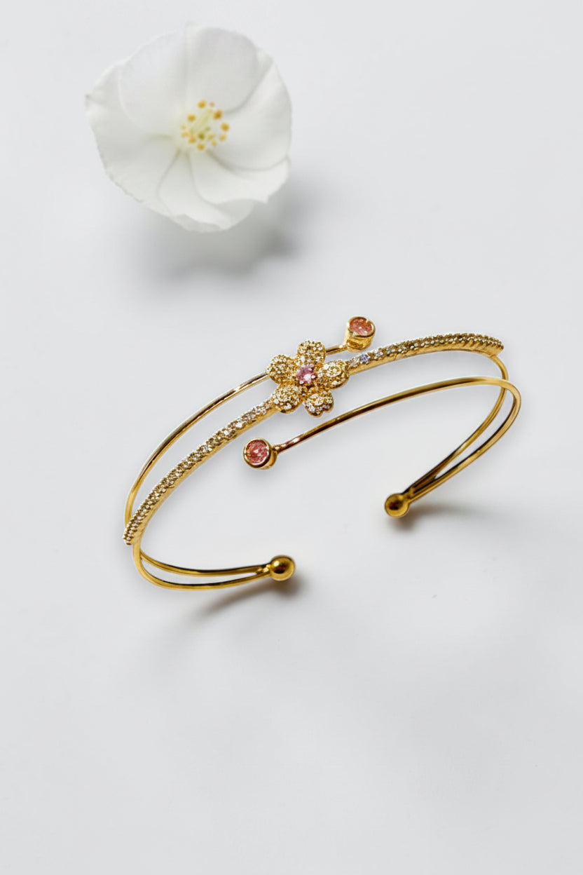 PINK DIAMOND KISTHER BRACELET (CUFF)