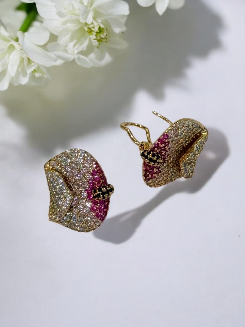 PINK DIAMOND RHODES EARRINGS