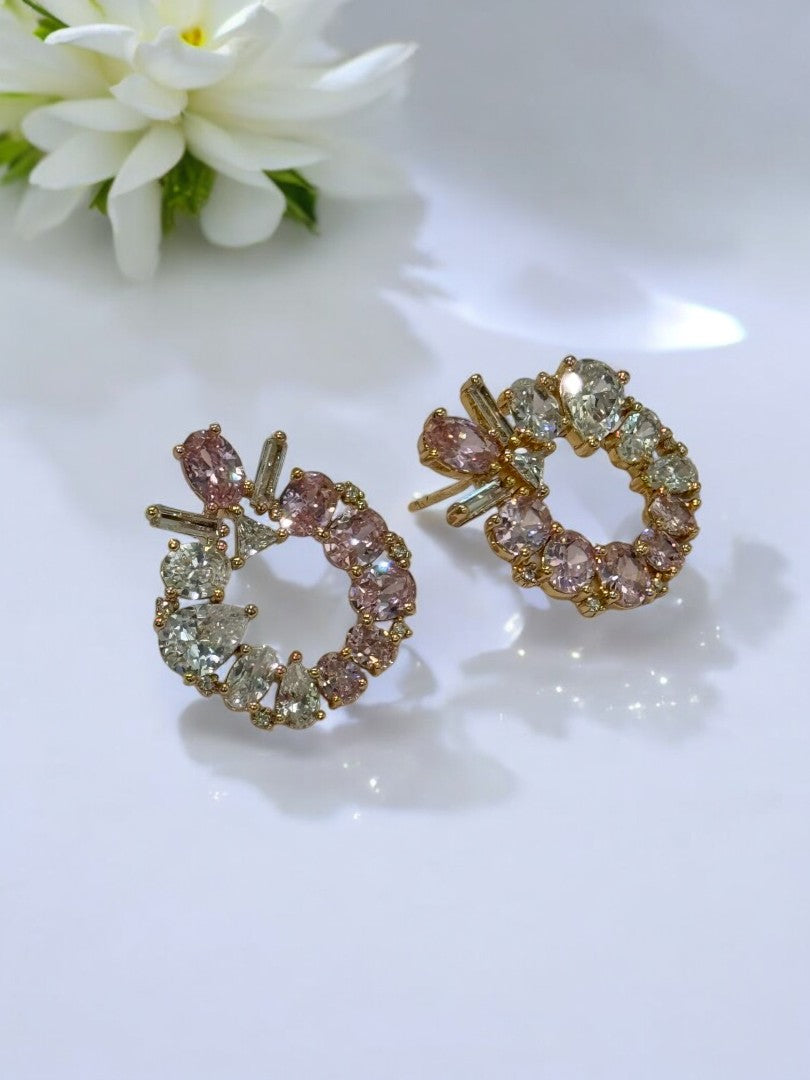 PINK DIAMOND ZYANE EARRINGS