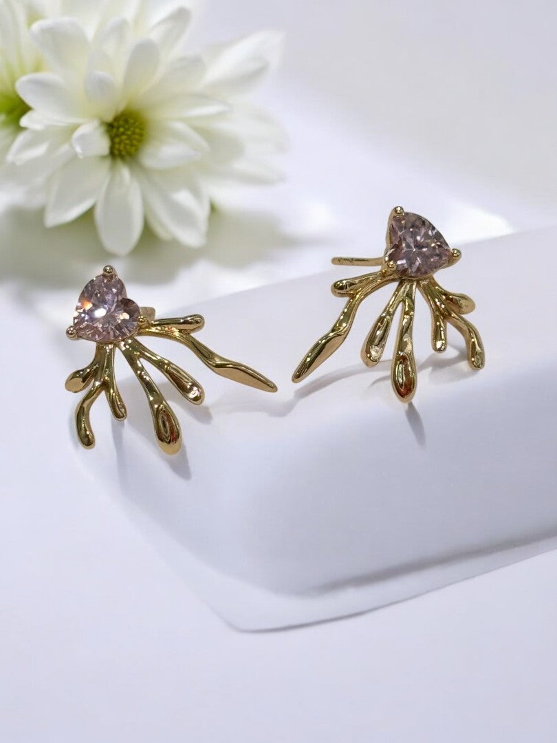 PURPLE HEART ARIAN EARRINGS