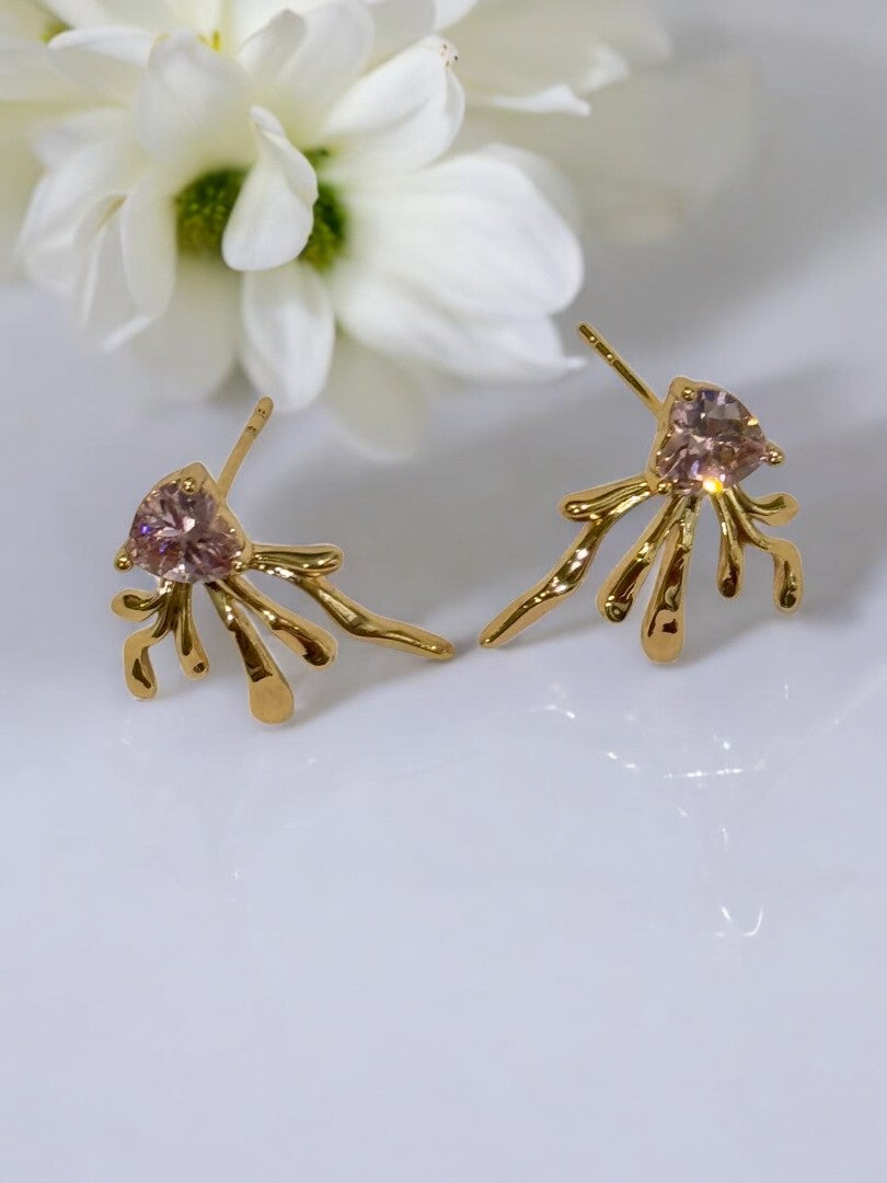 PURPLE HEART ARIAN EARRINGS