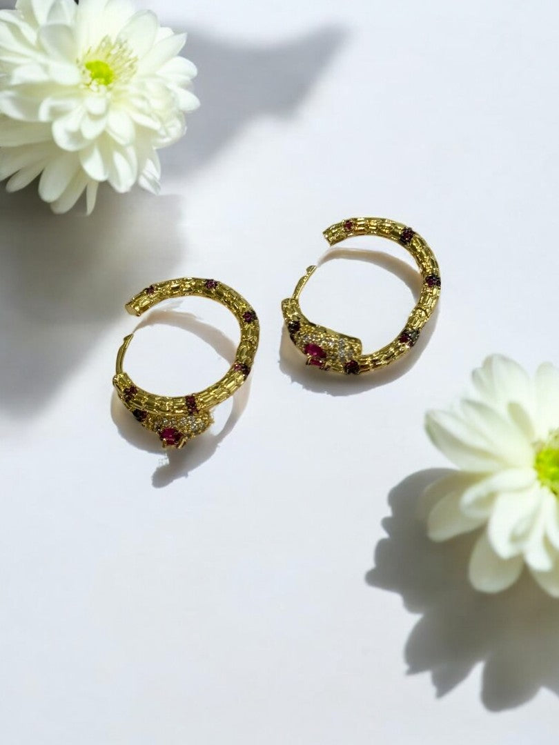 RUBY DIAMOND PYTHON GUSTAVO EARRINGS