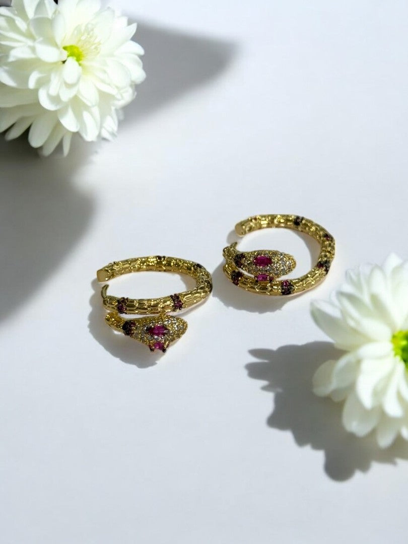 RUBY DIAMOND PYTHON GUSTAVO EARRINGS