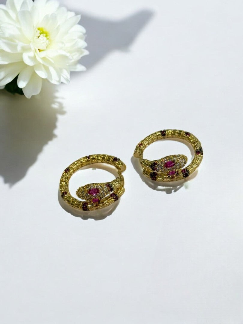 RUBY DIAMOND PYTHON GUSTAVO EARRINGS