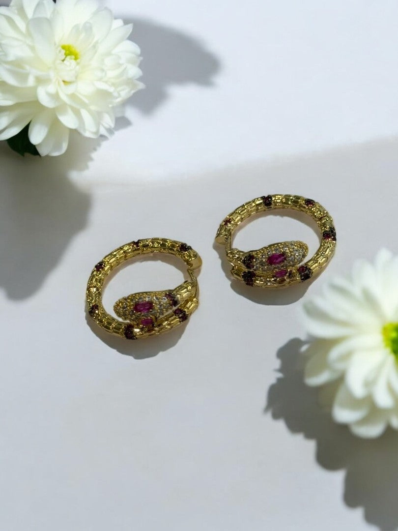 RUBY DIAMOND PYTHON GUSTAVO EARRINGS