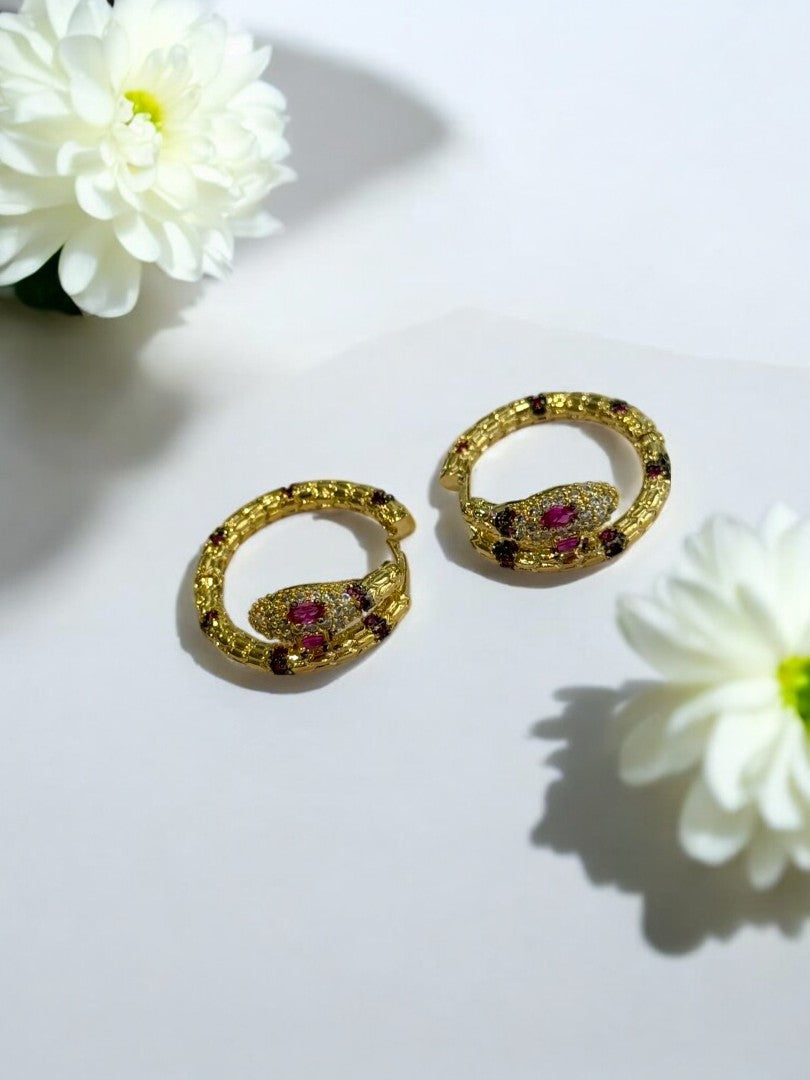 RUBY DIAMOND PYTHON GUSTAVO EARRINGS