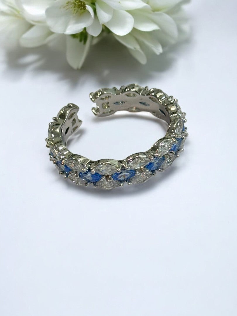 SEA BLUE DIAMOND ANDY RING