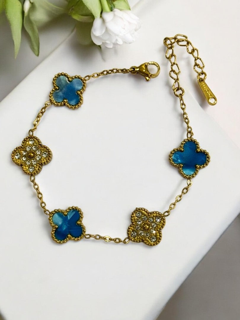 SEA BLUE DIAMOND PAYTON BRACELET