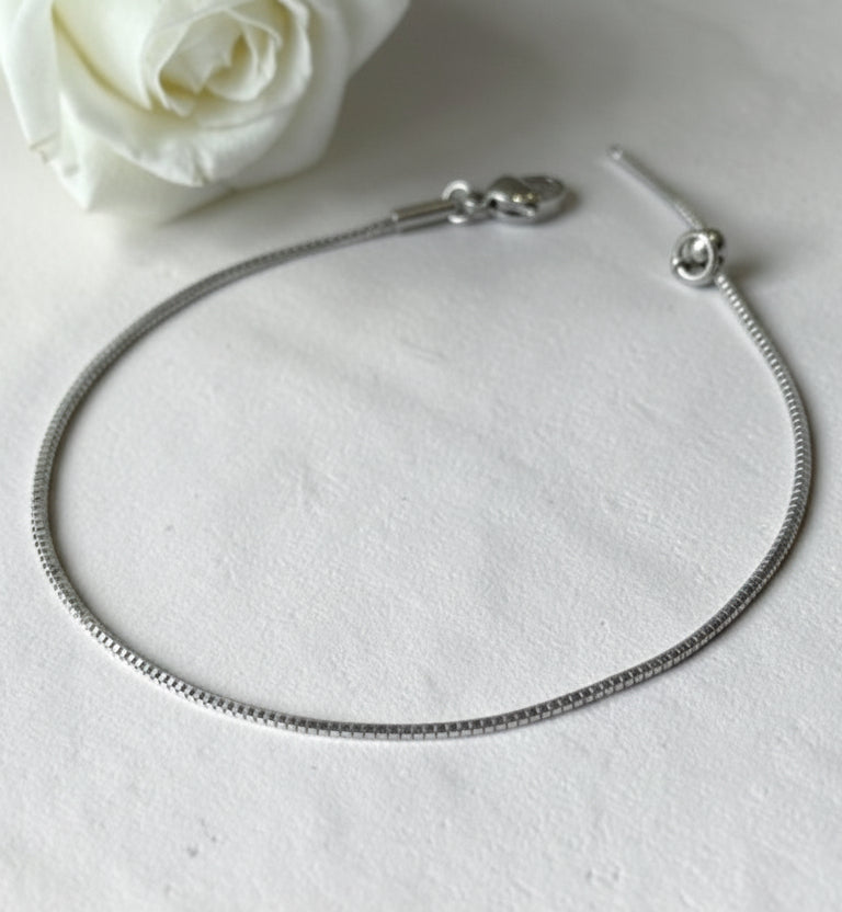 SILVER ANNALISE ANKLET