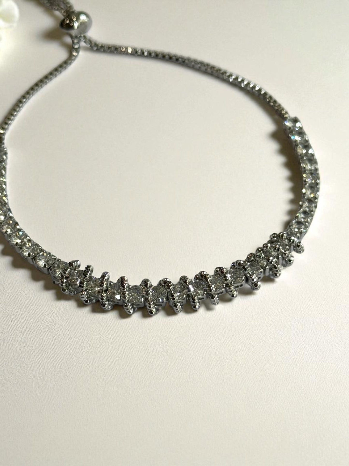 SILVER DIAMOND HARRY BRACELET
