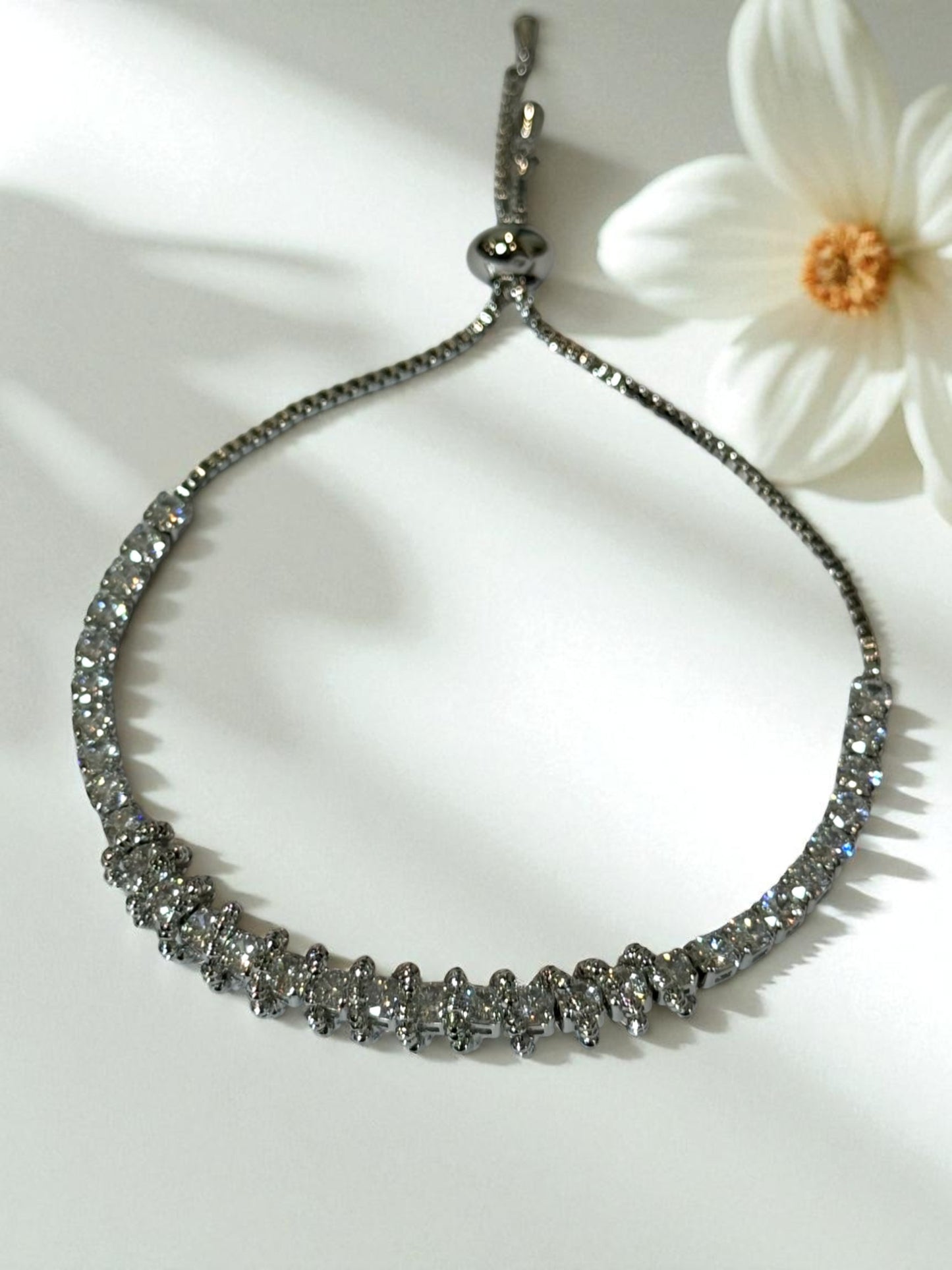 SILVER DIAMOND HARRY BRACELET