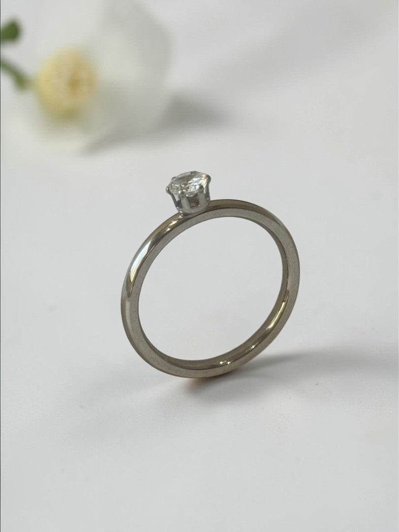 SILVER DIAMOND KAYLA RING