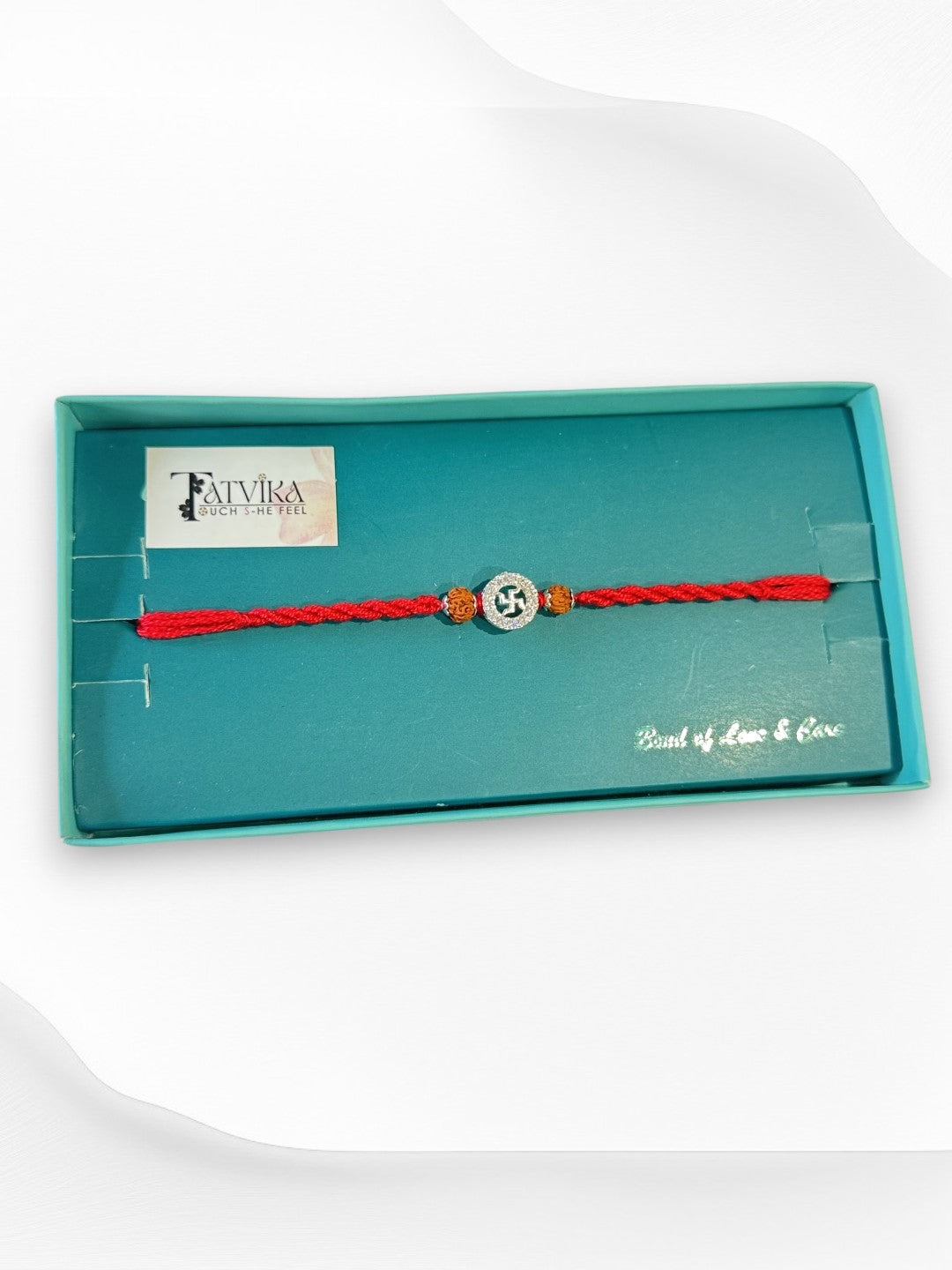SWASTIK SUNITA PURE SILVER RAKHI