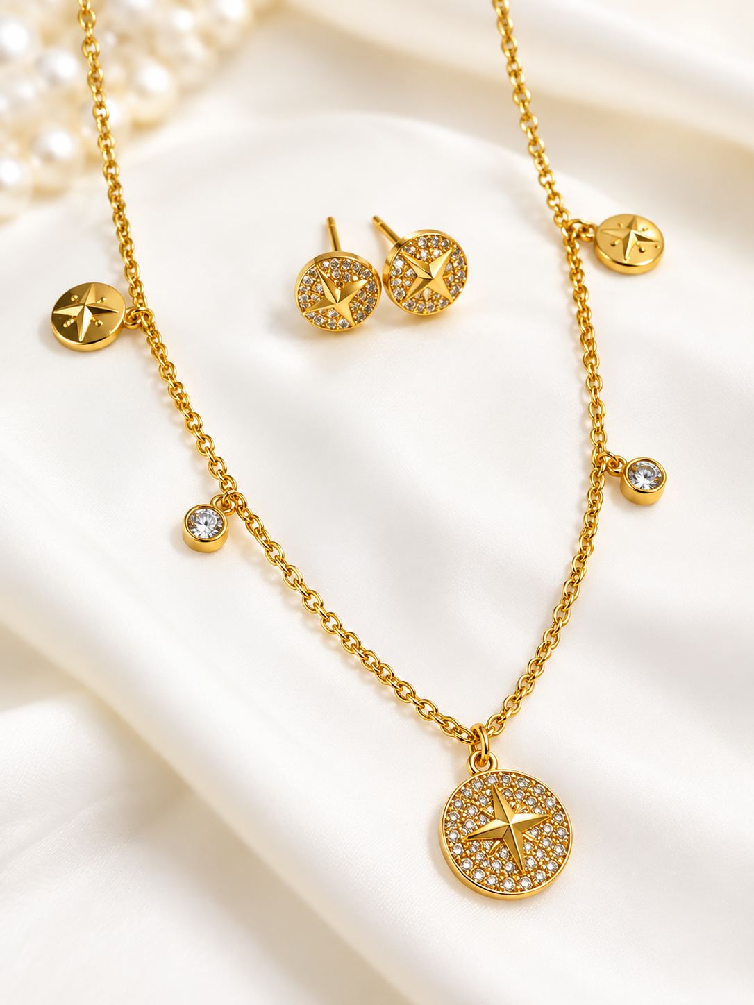 GOLDEN DIAMOND SCOUT NECKLACE SET