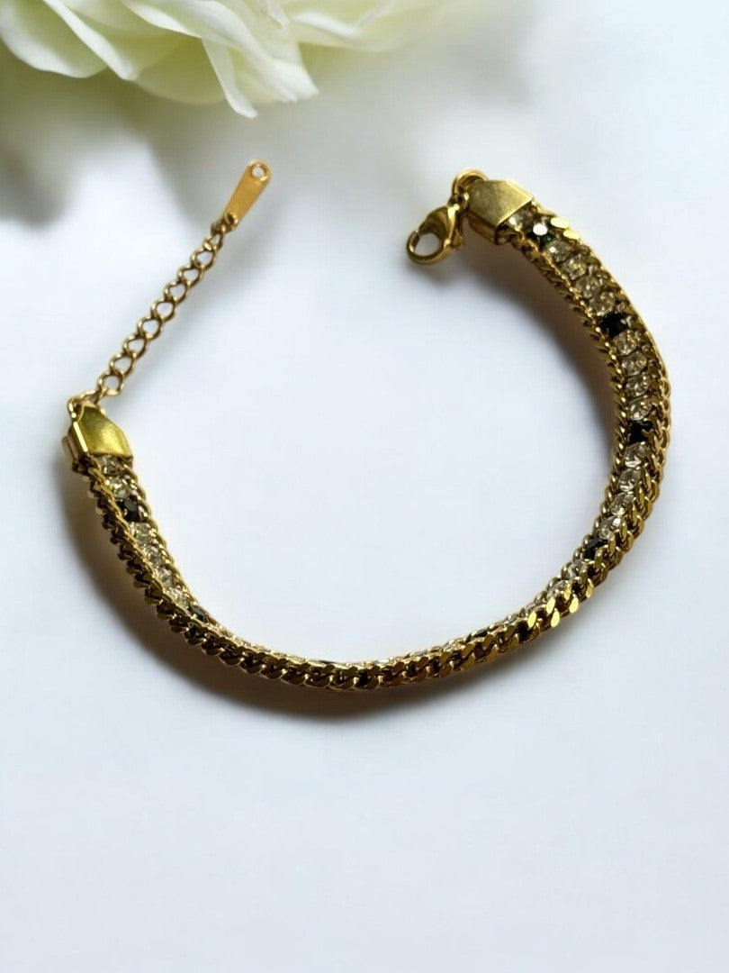 WHITE BLACK HAROLD BRACELET