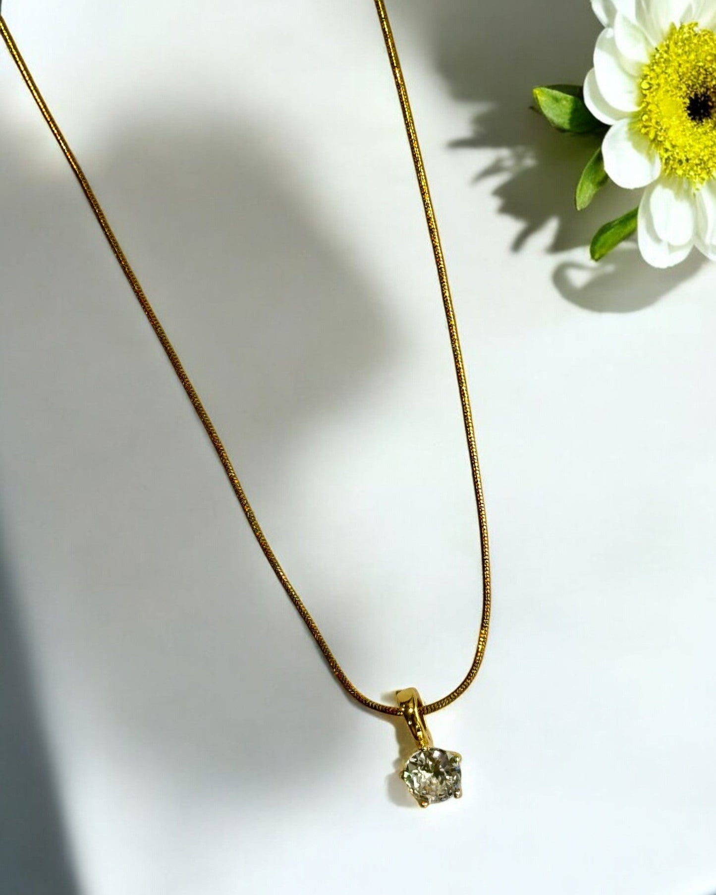 WHITE DIAMOND REUBEN NECKLACE