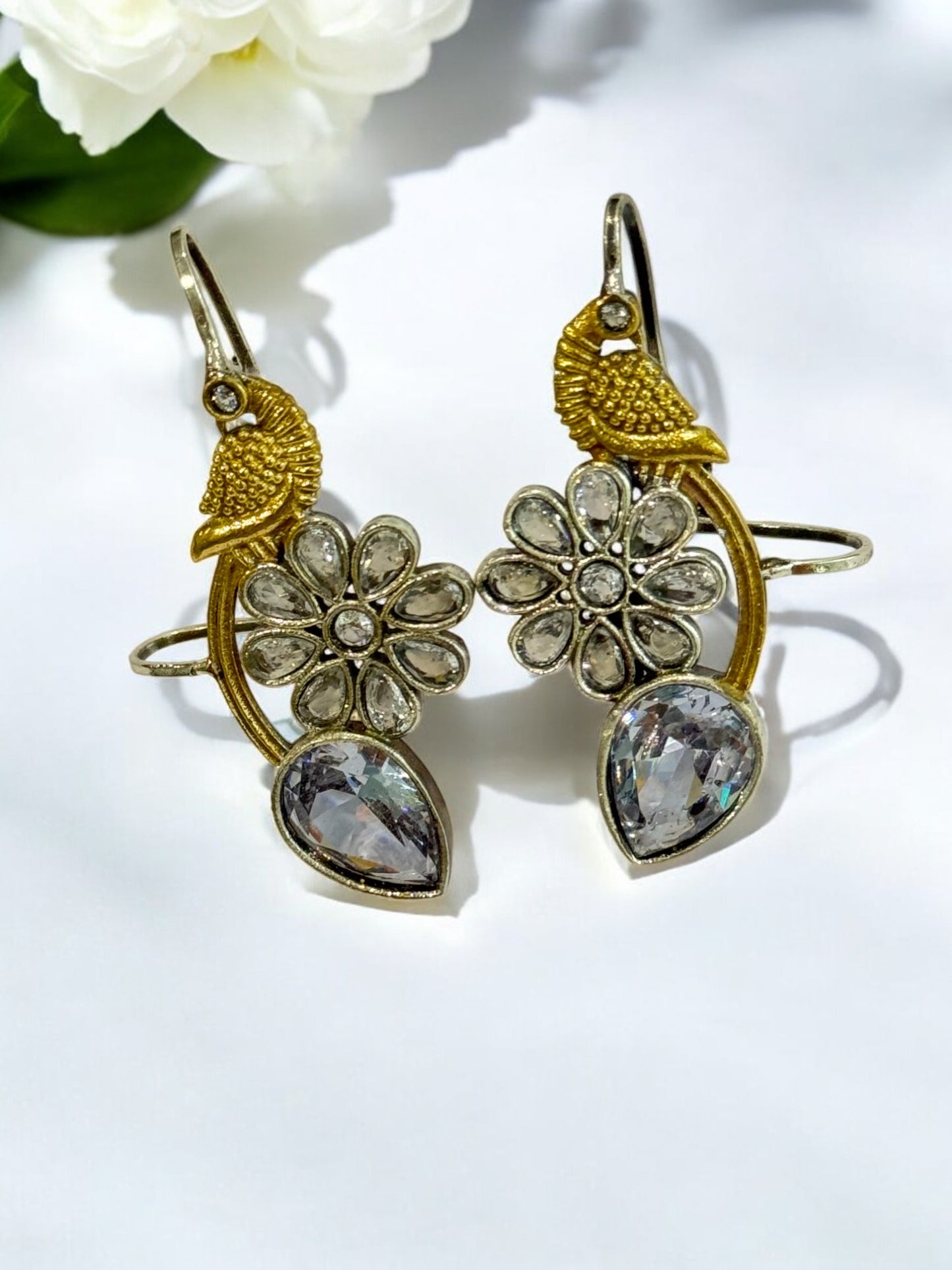 WHITE JIYANSHA GERMAN SILVER EAR CUFF