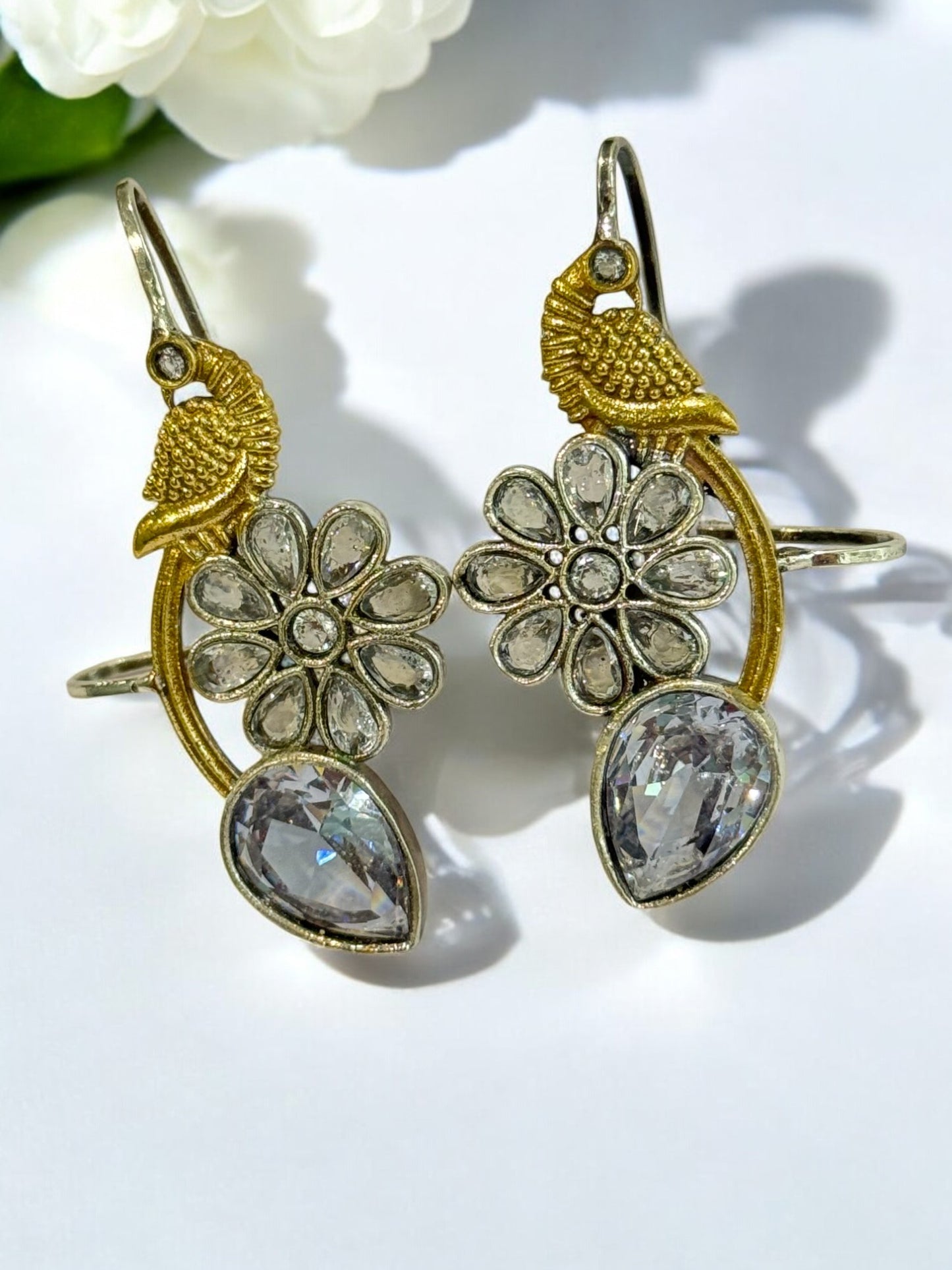 WHITE JIYANSHA GERMAN SILVER EAR CUFF