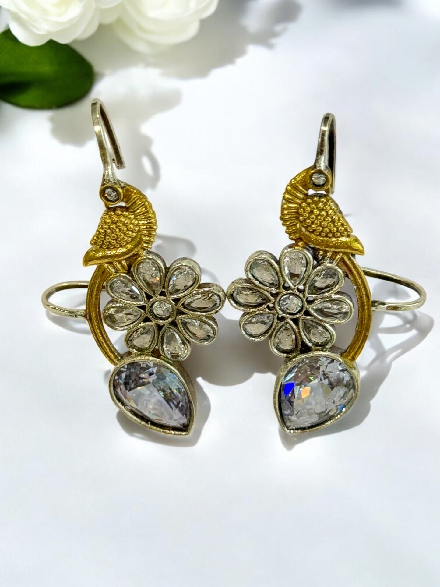 WHITE JIYANSHA GERMAN SILVER EAR CUFF