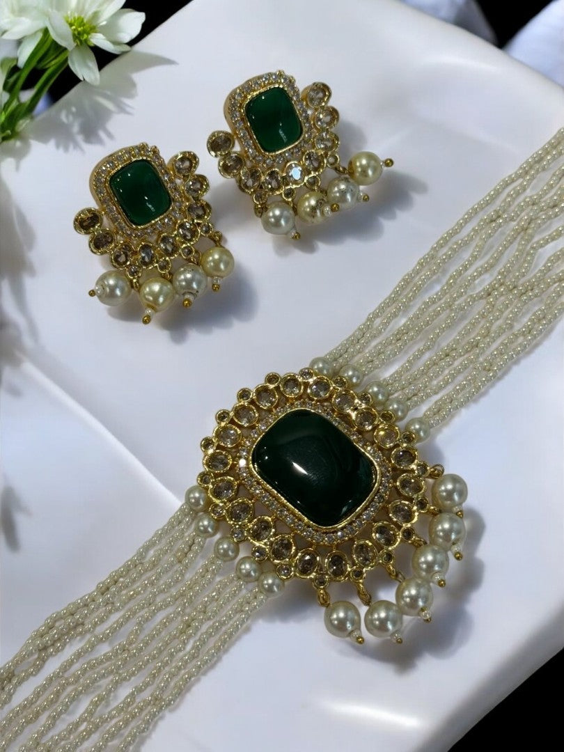 GREEN KASHI JEWELLERY SET