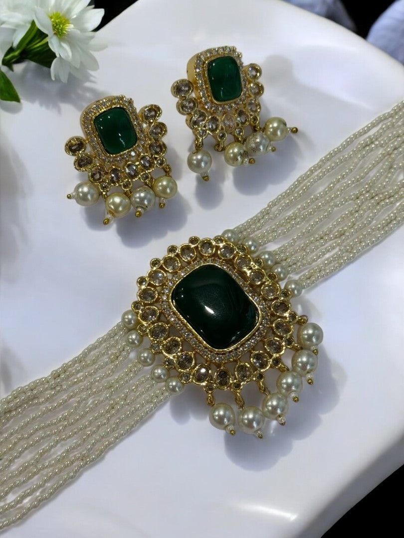 GREEN KASHI JEWELLERY SET