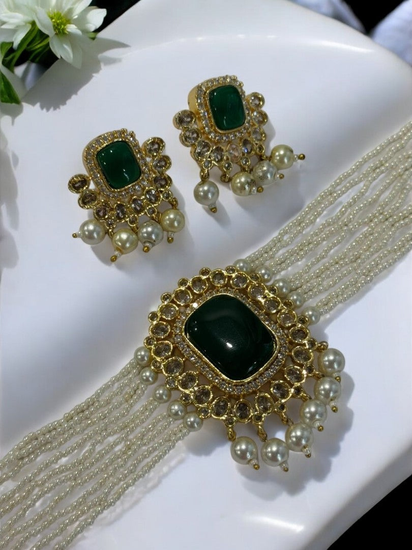 GREEN KASHI JEWELLERY SET