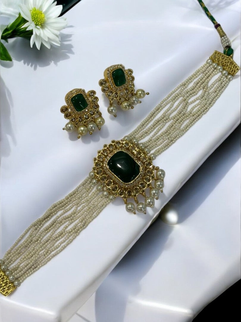 GREEN KASHI JEWELLERY SET