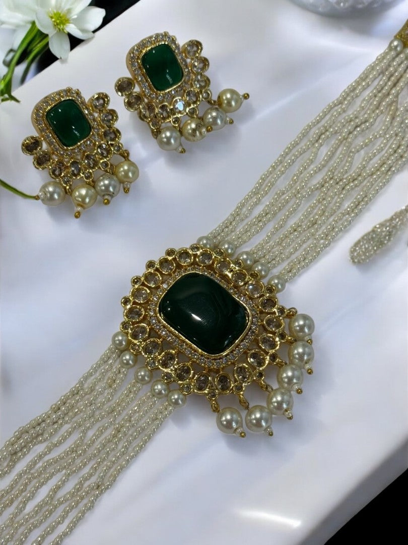 GREEN KASHI JEWELLERY SET