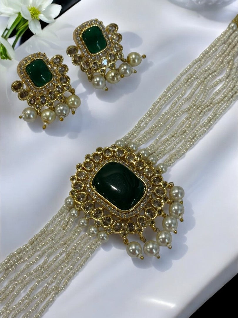 GREEN KASHI JEWELLERY SET