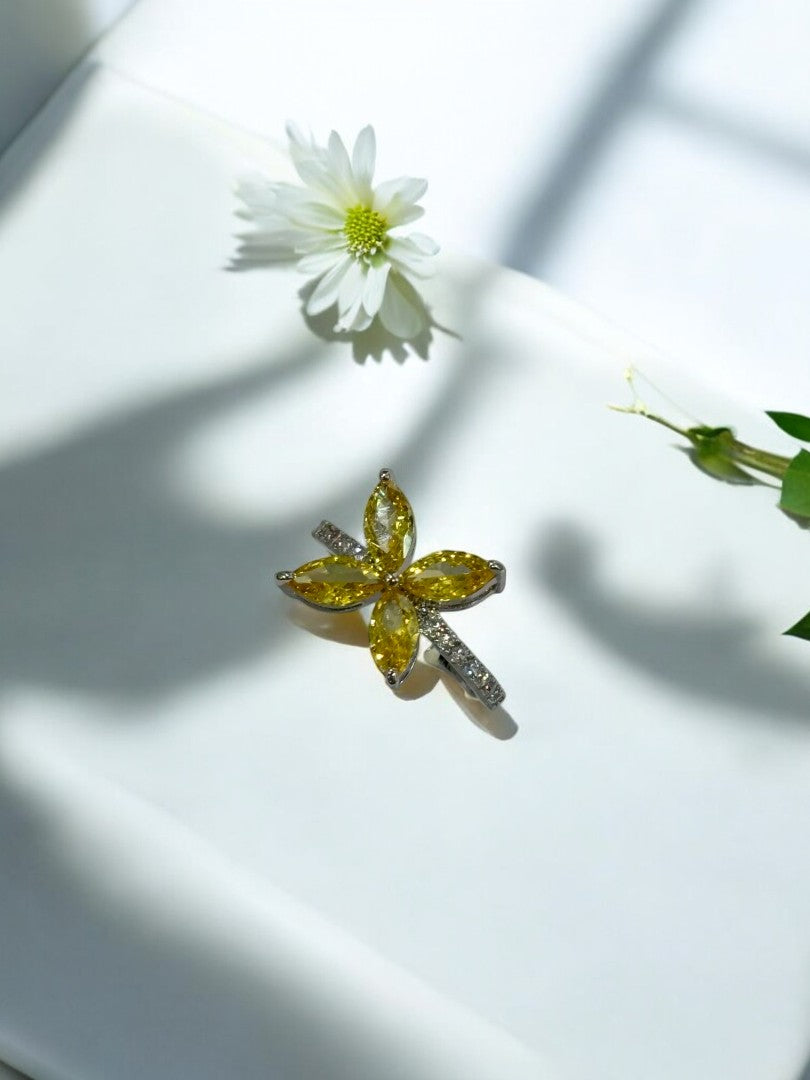 YELLOW FLOWER ARCHIE RING