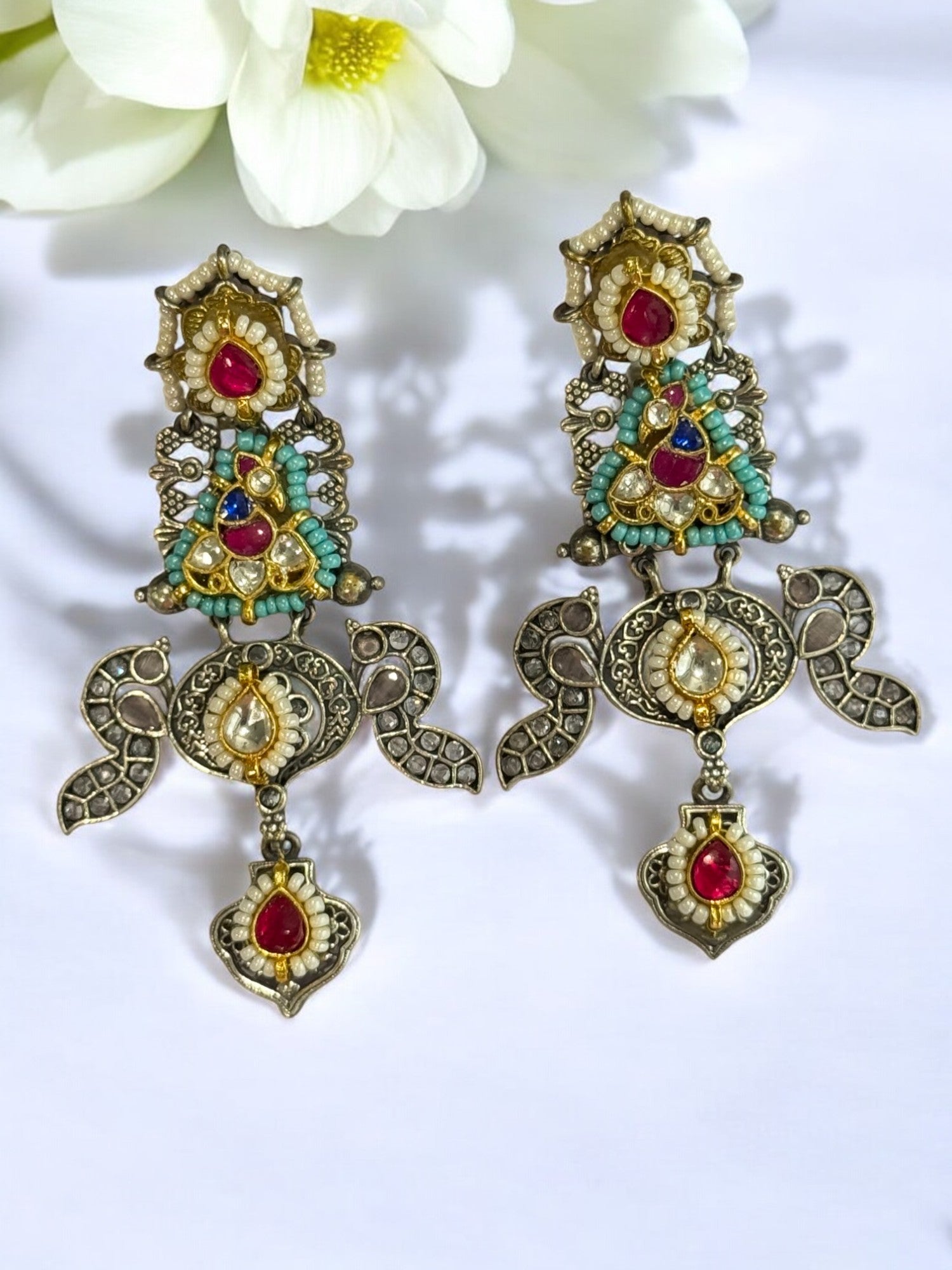German Silver Earrings
