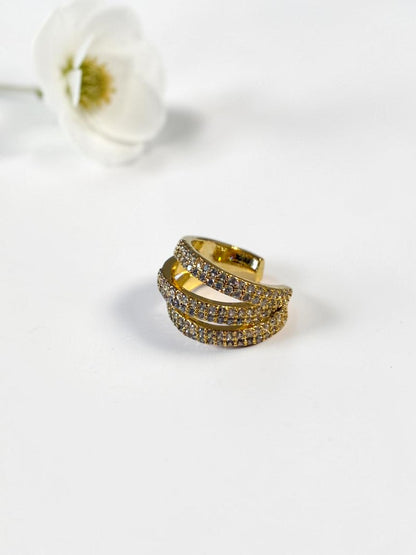 GOLDEN DIAMOND JASLYN EAR CUFF