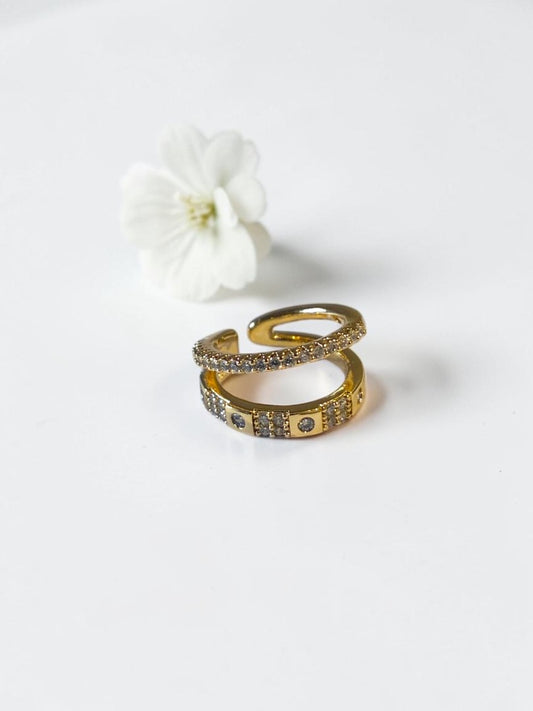 GOLDEN DIAMOND LIORA EAR CUFF