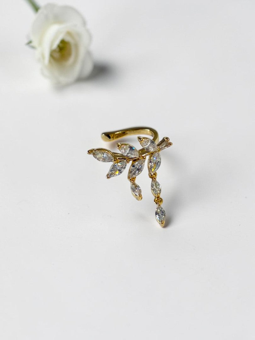 GOLDEN DIAMOND VINE KOLLYNS EAR CUFF
