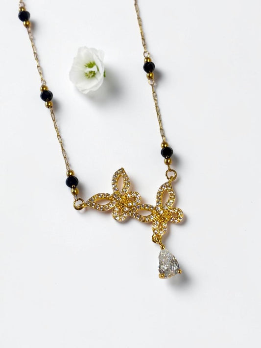 GOLDEN BUTTERFLY TRINIKSHA MANGALSUTRA