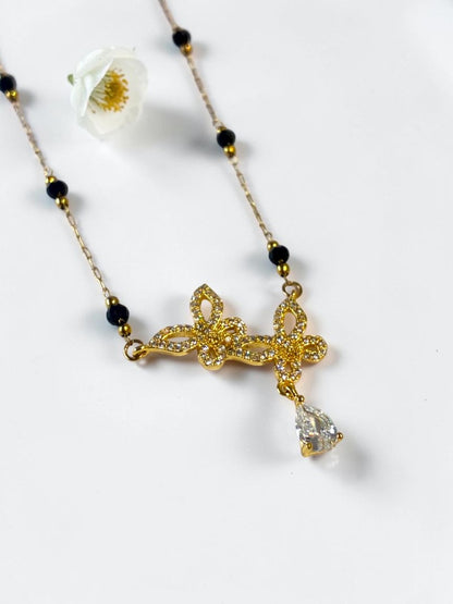 GOLDEN BUTTERFLY TRINIKSHA MANGALSUTRA