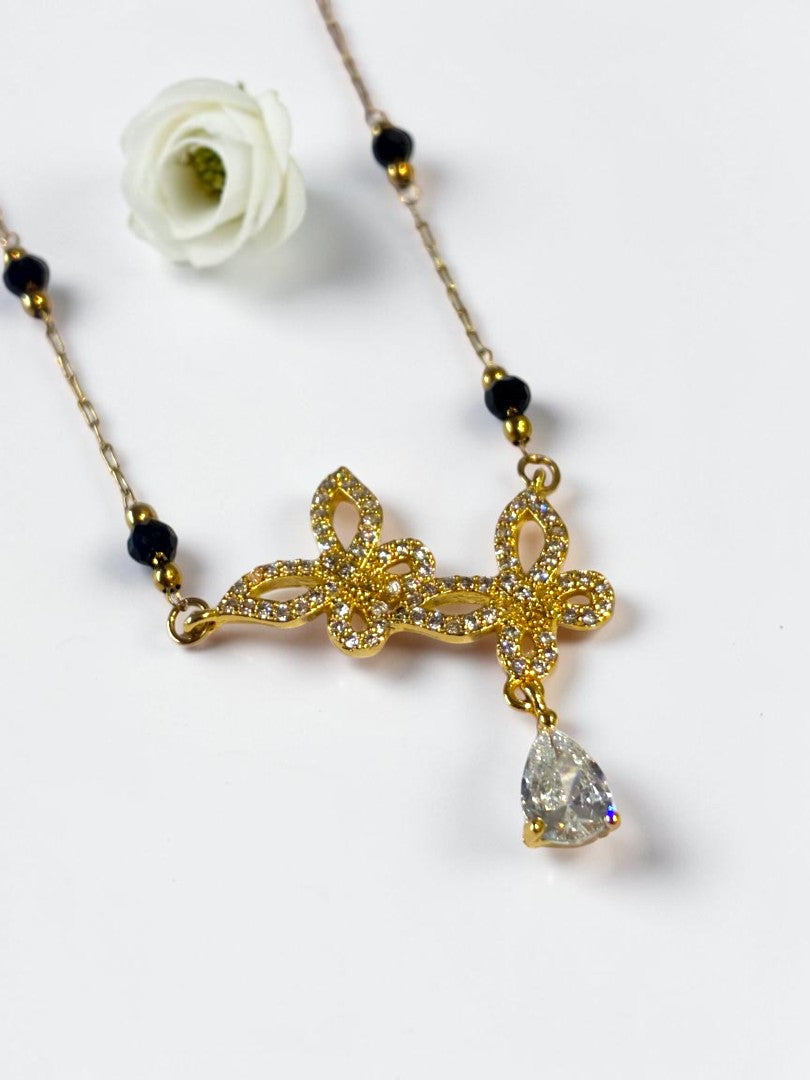GOLDEN BUTTERFLY TRINIKSHA MANGALSUTRA