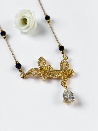 GOLDEN BUTTERFLY TRINIKSHA MANGALSUTRA