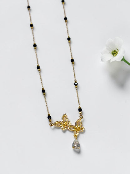 GOLDEN BUTTERFLY TRINIKSHA MANGALSUTRA