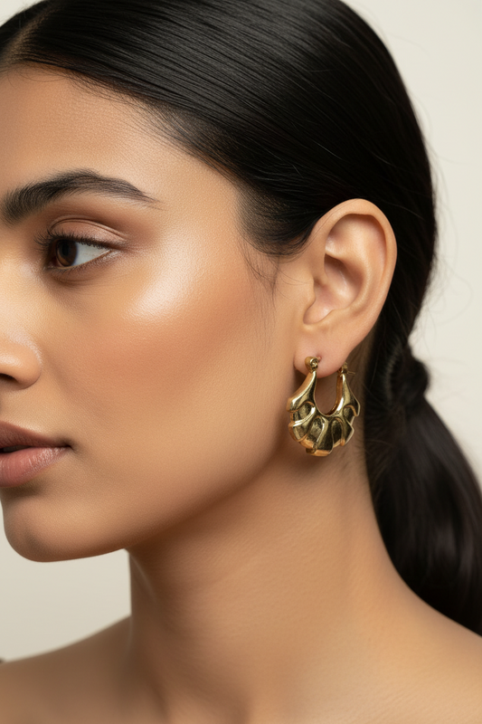 GOLD CALLUNA EARRINGS