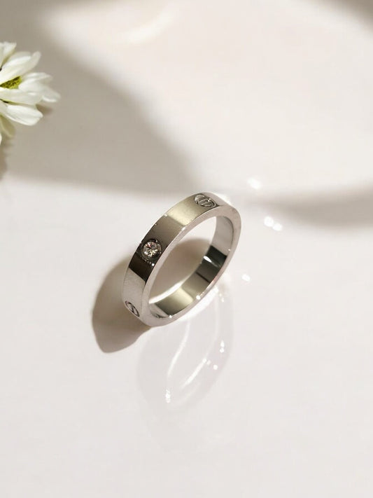 SILVER CARTIER SHERINE RING